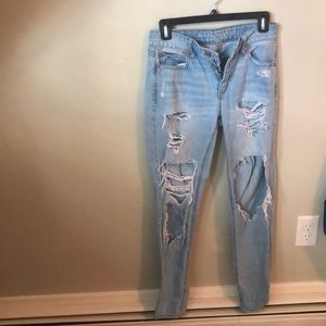 American eagle light washed boyfriend jeans